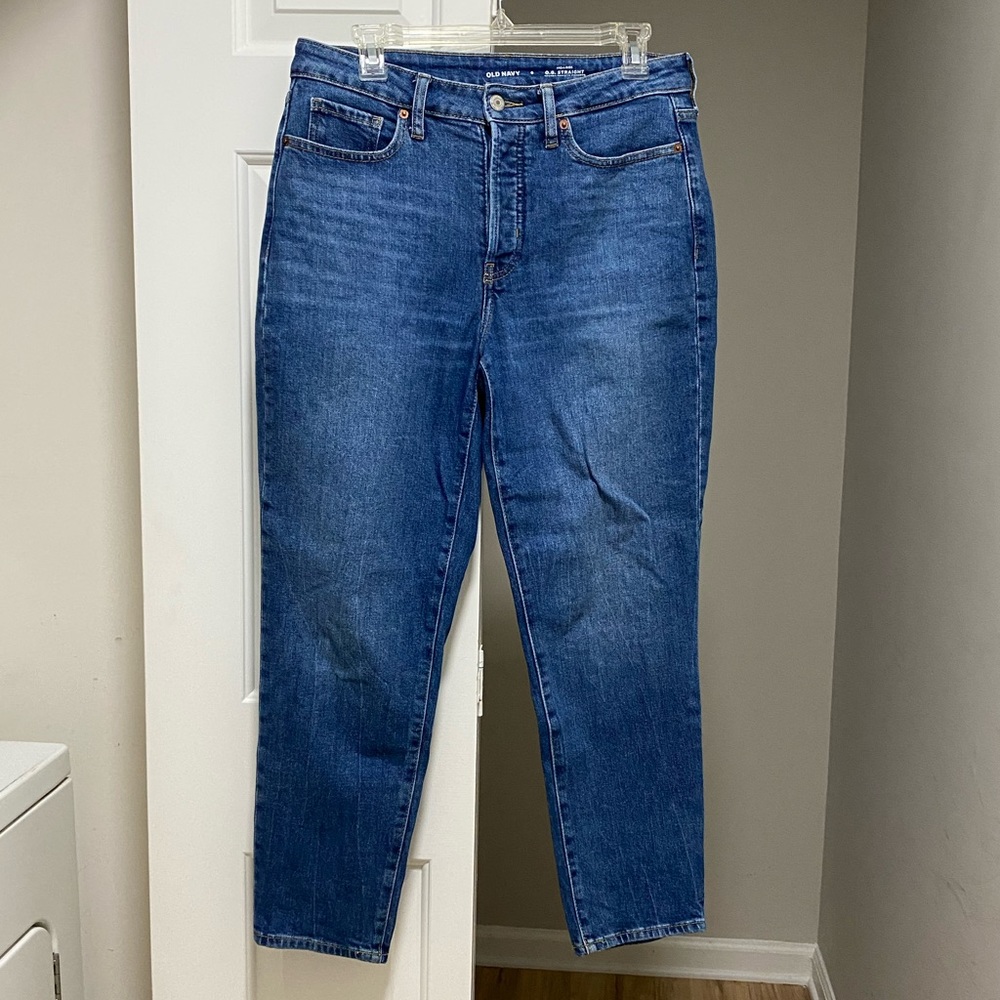 O.G. Straight High Rise Medium Wash Jeans
